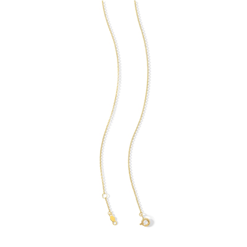 10K Solid Gold Love Script Heart Necklace