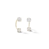 Thumbnail Image 0 of ​​​​​​​10K Semi-Solid Gold CZ Double Stone Telephone Studs