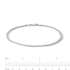 Thumbnail Image 1 of Sterling Silver Rope Chain Anklet Made in Italy - 10"