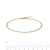 Thumbnail Image 1 of 10K Solid Gold Curb Chain Anklet Made in Italy - 10"