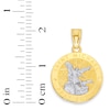 Thumbnail Image 1 of 10K Solid Gold Saint Michael Two-Tone Charm