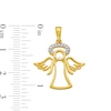 Thumbnail Image 2 of 18K Gold Plated Diamond Accent Angel Necklace Charm